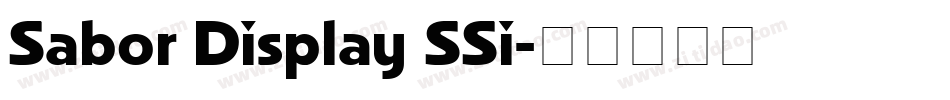 Sabor Display SSi字体转换